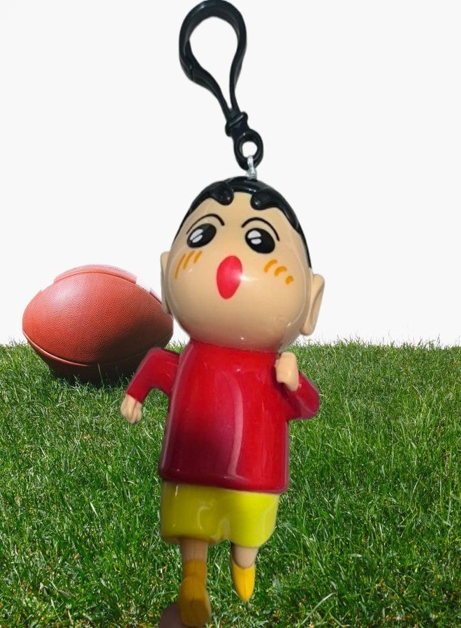 Iconic Keychains Action Figure Anime, Shin- Chan Anime, Sleeping Poseable Doll - Car Dashboard & Desk Decoration, Funny Collectible Toy for Fans and Adults (Safe for Ages 6+) - Image 2