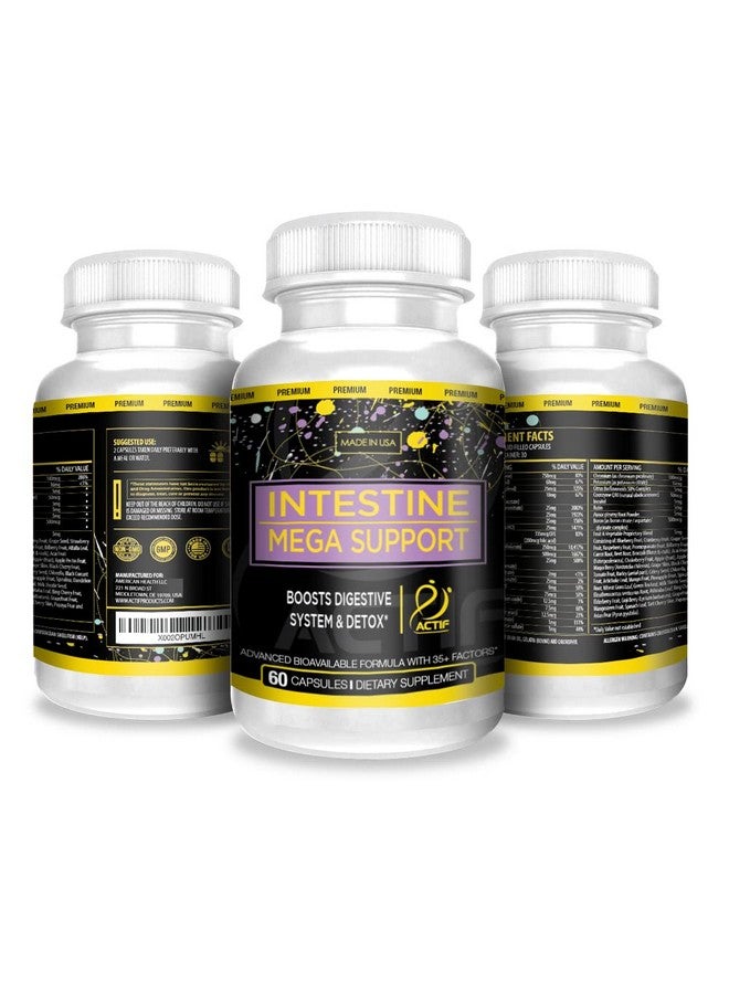 Actif Intestine Mega Support - Maximum Strength Energy Boost & Gut Health - Supports Digestion, Detox & Cleansing - Image 2