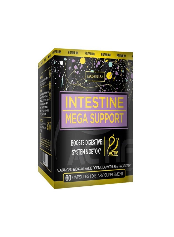 Actif Intestine Mega Support - Maximum Strength Energy Boost & Gut Health - Supports Digestion, Detox & Cleansing - Image 4
