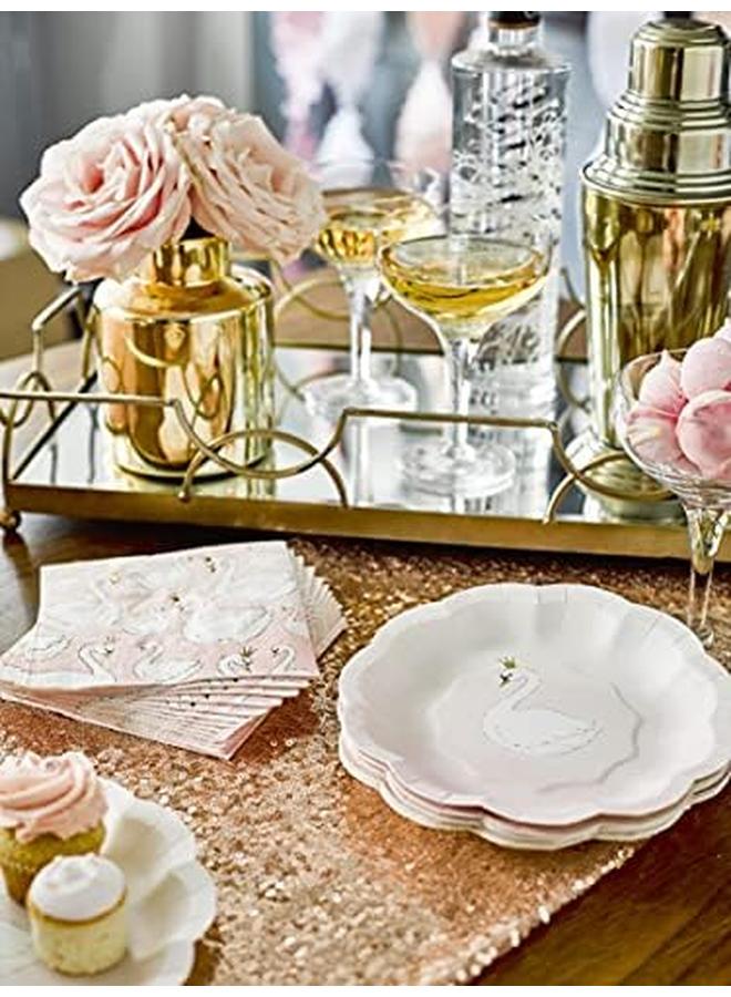 Talking Tables We Heart Swans Plates - Image 4