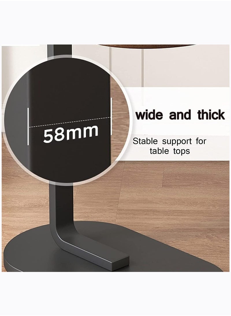 Arabest - C Shaped Side Table Coffee Table End Table Under Sofa Living Room Table Snack Laptop Holder Stable Metal Frame for Bedroom Office Sofa Bed Side Table Easy to assemble (WHITE) - Image 1