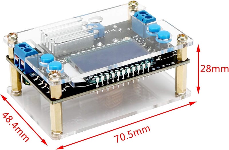 DROK Buck Converter 12v to 5v, Voltage Regulator Board DC 6.5-36V 24v Step Down to DC 1.2V-32V 12 v Volt Transformer Reducer 4.5A 75W CC CV Power Supply Module - Image 5
