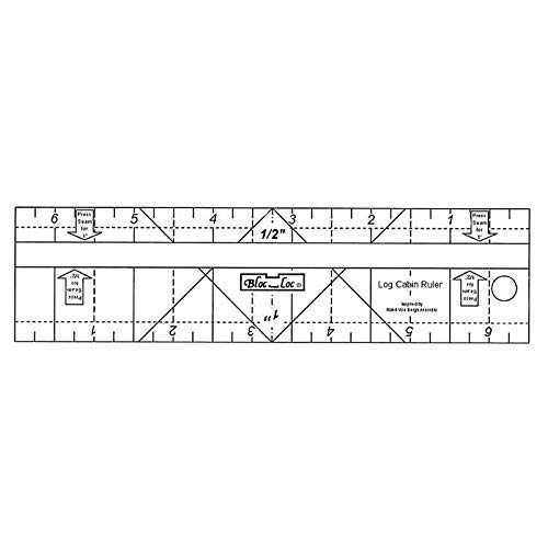 Bloc Loc Log Cabin Ruler 3/4 & 1 1/2 - Bloc Loc - Image 2