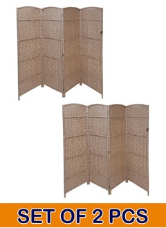 Generic Set of 2 Pieces Room Divider Room Partition, Foldable Freestanding 200*180 CM  - Image 1