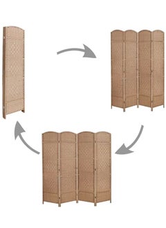 Generic Set of 2 Pieces Room Divider Room Partition, Foldable Freestanding 200*180 CM  - Image 3