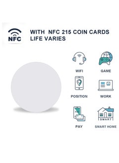 Excefore 50pcs NFC 215 Cards, NTAG215 NFC Round Cards NFC 215 Card Tag Compatible with TagMo and Amiibo and NFC Enabled Mobile Phones and Devices  - Image 4