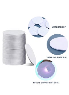 Excefore 50pcs NFC 215 Cards, NTAG215 NFC Round Cards NFC 215 Card Tag Compatible with TagMo and Amiibo and NFC Enabled Mobile Phones and Devices  - Image 3