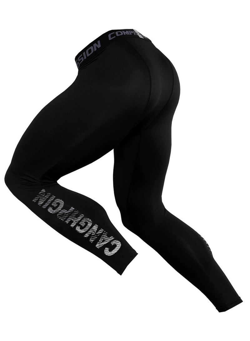 CANGHPGIN Men Quick Dry Breathable Sports Pant Black - Image 2