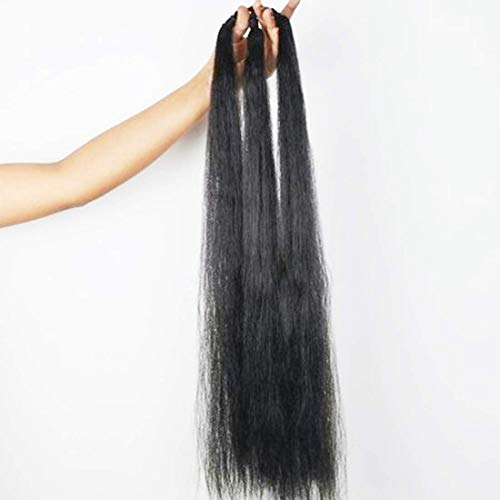 VAMA Fashion Natural Soft Synthetic Nylon Ponytail Extension Straight Wrap Around Thick False Hair Extension, Parandi Artificial Choti Hair For Jada Kuchulu Gantalu Set For Women (Black 26 Inches) - Image 3
