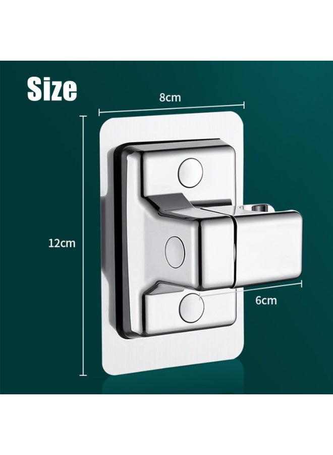 Bukela Pcs Shower Head Holders,Adjustable Strong Paste Shower Holder Bracket,360° Universal Wall Mount Shower Head Holder Replacement Removable Suction Cup Shower Holder for Bathroom (Sliver) - Image 4