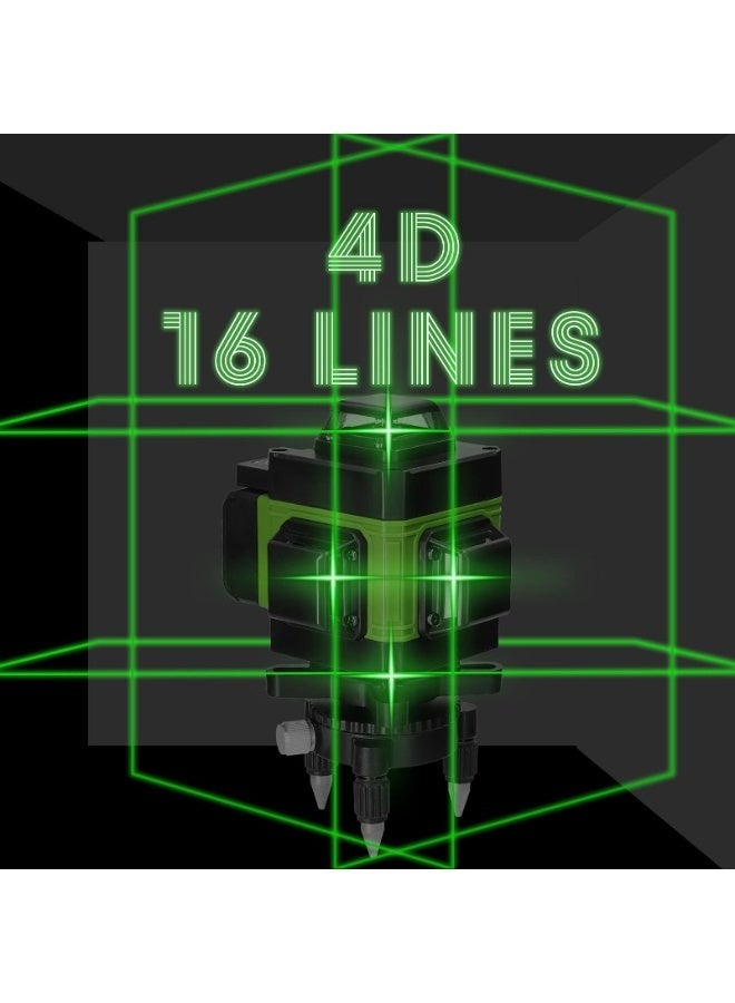 WALALLA Multifunctional 4D 16 Lines Laser Level 3° Self-leveling Machine USB Rechargeable Battery Leveling Tool with 1.2M 3-Heights Adjustable Alloy Extension Tripod Stand - Image 3