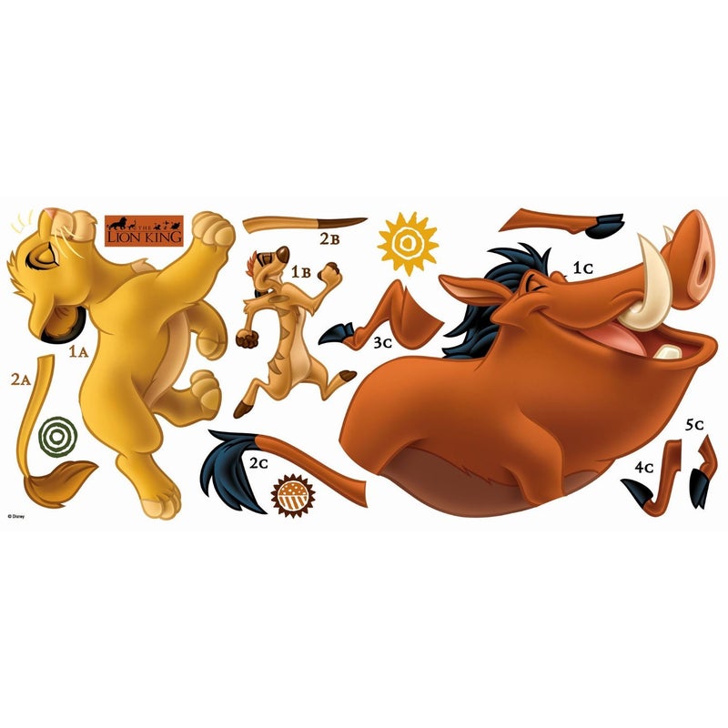 RoomMates RMK1922GM Lion King Peel & Stick Giant Wall Decals, Multicolor - Image 3