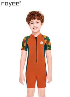 Royee Kids 2.5mm Warm Wetsuit One Piece UV Protection Shorty Suit  - Image 1