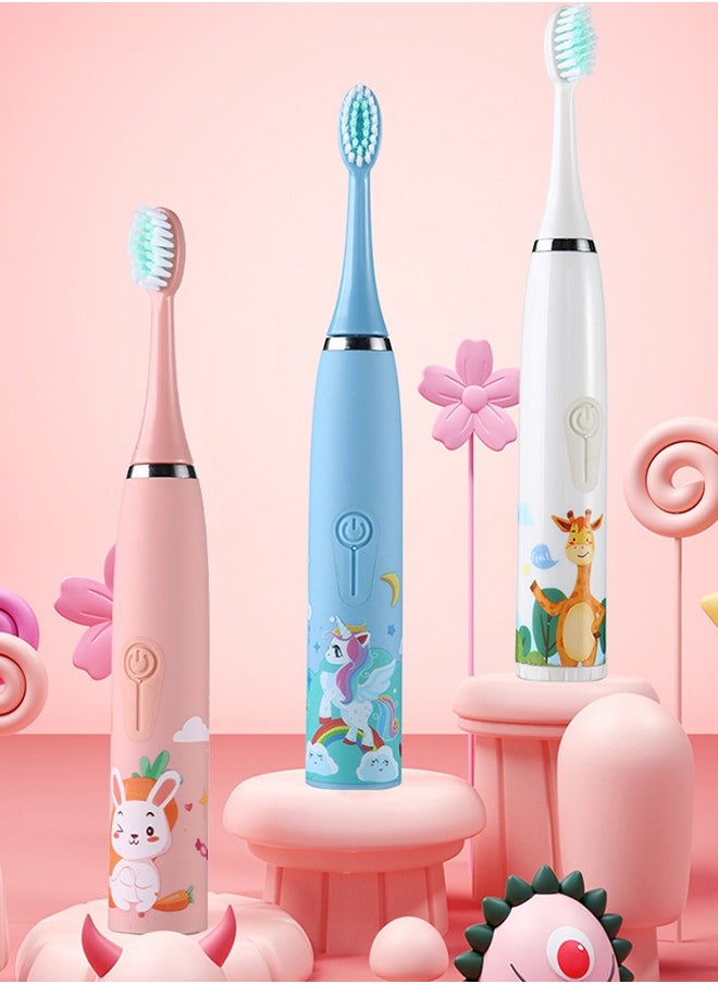 Kids Battery Powered Toothbrush, Children Sonic Toothbrushes with 6 Brush Heads, Unicorn, Blue - pzsku/Z008B6AED30B6347F3FFBZ/45/_/1711349728/d0e2a363-9b11-4d89-80a2-65c7c20459b3