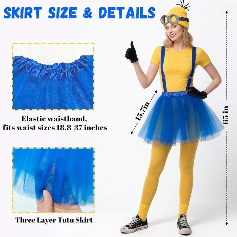Shein NYE Costume 5-Piece Set for Adults – Soft Polyester Unisex Hat, Goggles, Gloves, Overalls – Cosplay Outfit for New Year Party – One Size - Image 4