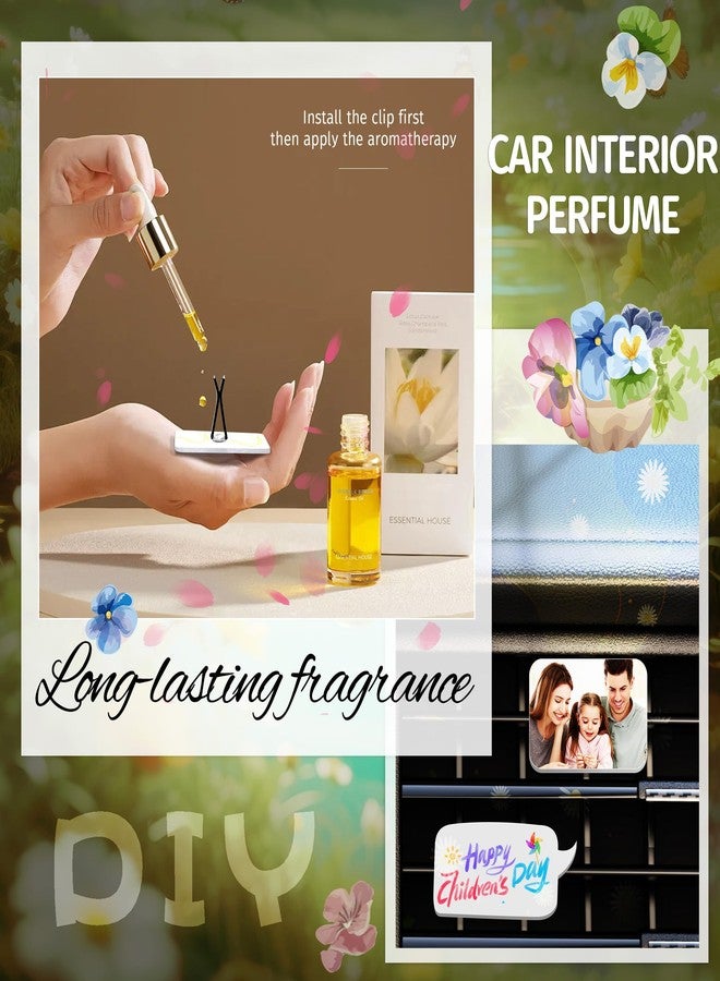 AOUXSEEM 36 Set Car Air Vent Clip Sublimation Blanks PVC Material,Air Freshner Diffuser Aromatherapy Essential Oil Pin Making Kit Supplies,DIY Custom Interior Decor Sublimate Photo/Words/Stylized - Image 4