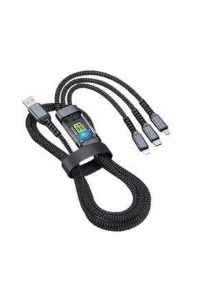 3-in-1 Super Fast Charging Data Cable – Type-C, Micro-USB, and Lightning Connectors Black - pzsku/Z008B7F974137EF93C6F5Z/45/1746496581/6b5c371d-62f1-47c6-b575-97e554edd3e7