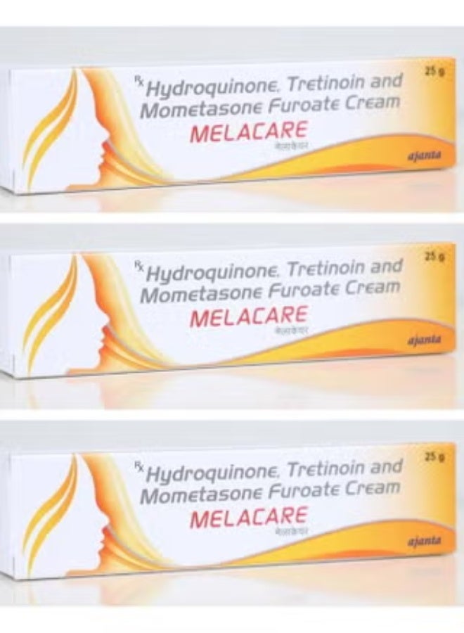 Ajanta Melacare Cream For Face Melasma hyperp igmentation Dark spots Skin Wrinkles 25g 3 pcs - Image 1