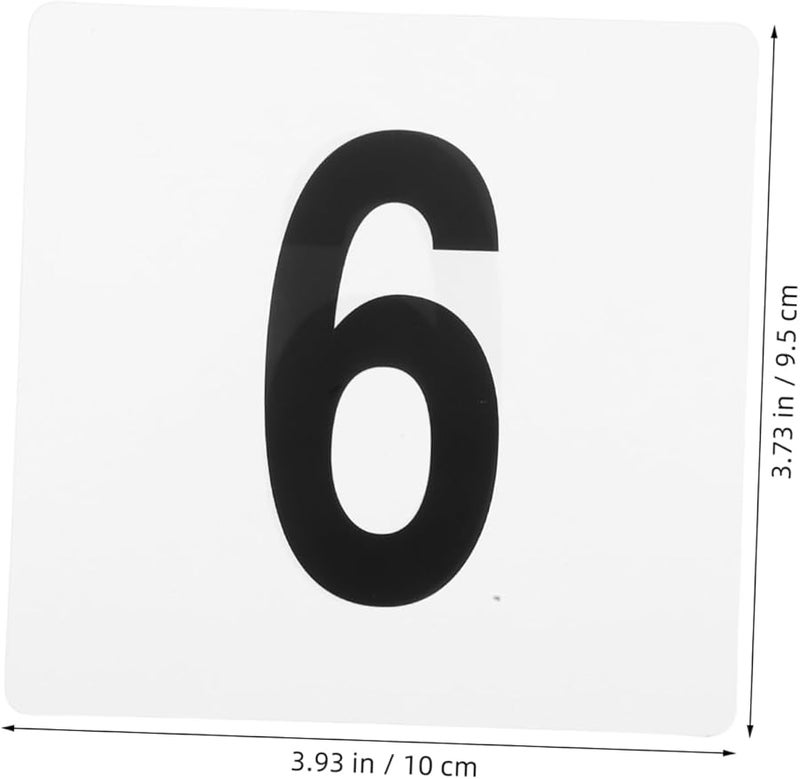Unomor 50 قطعة بطاقات أرقام الطاولات البلاستيكية لحفلات الزفاف والفعاليات والمطاعم سهلة التركيب - Image 3