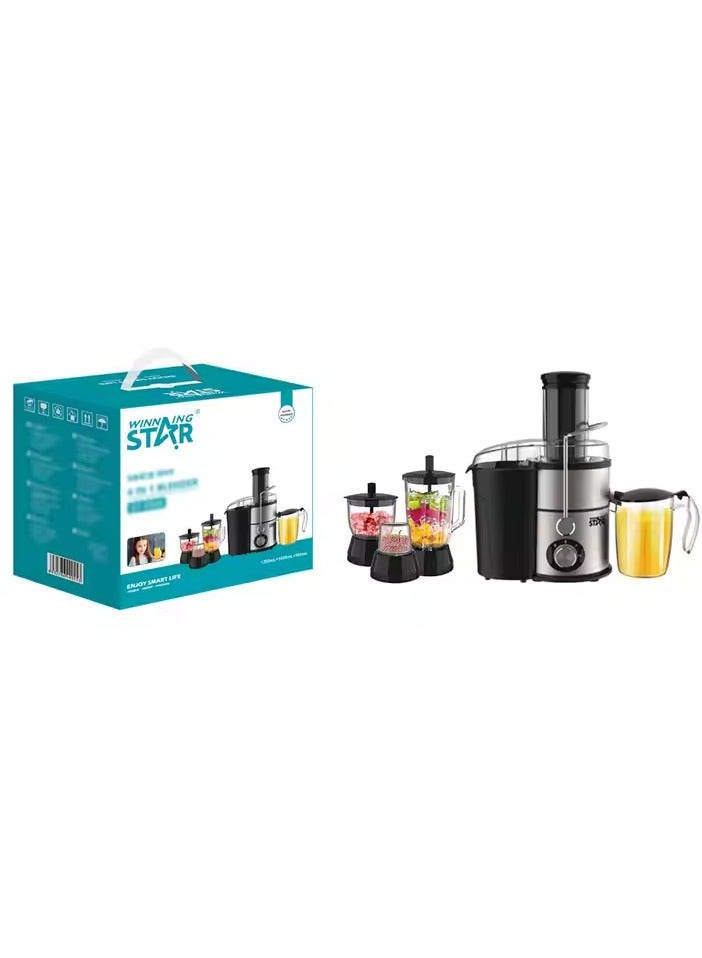 Winning Star Winning Star 800W 4-in-1 Multifunctional Blender & Juice Extractor | Slow Masticating Juicer Machine  - Image 5