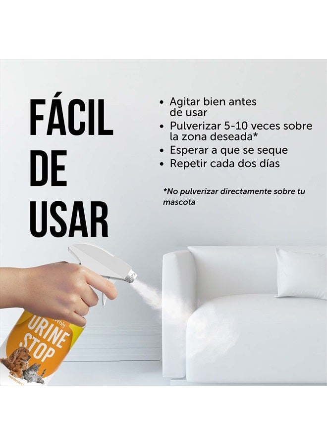 Petsly Anti Cat & Dog Urine Spray - 17 Fl Oz - No More Marking Spray for Dogs & Cats - Non-Staining Potty Training Spray for Dogs & Cats - Effective Don't Pee Here Spray for Dogs - Made in Germany - Image 5