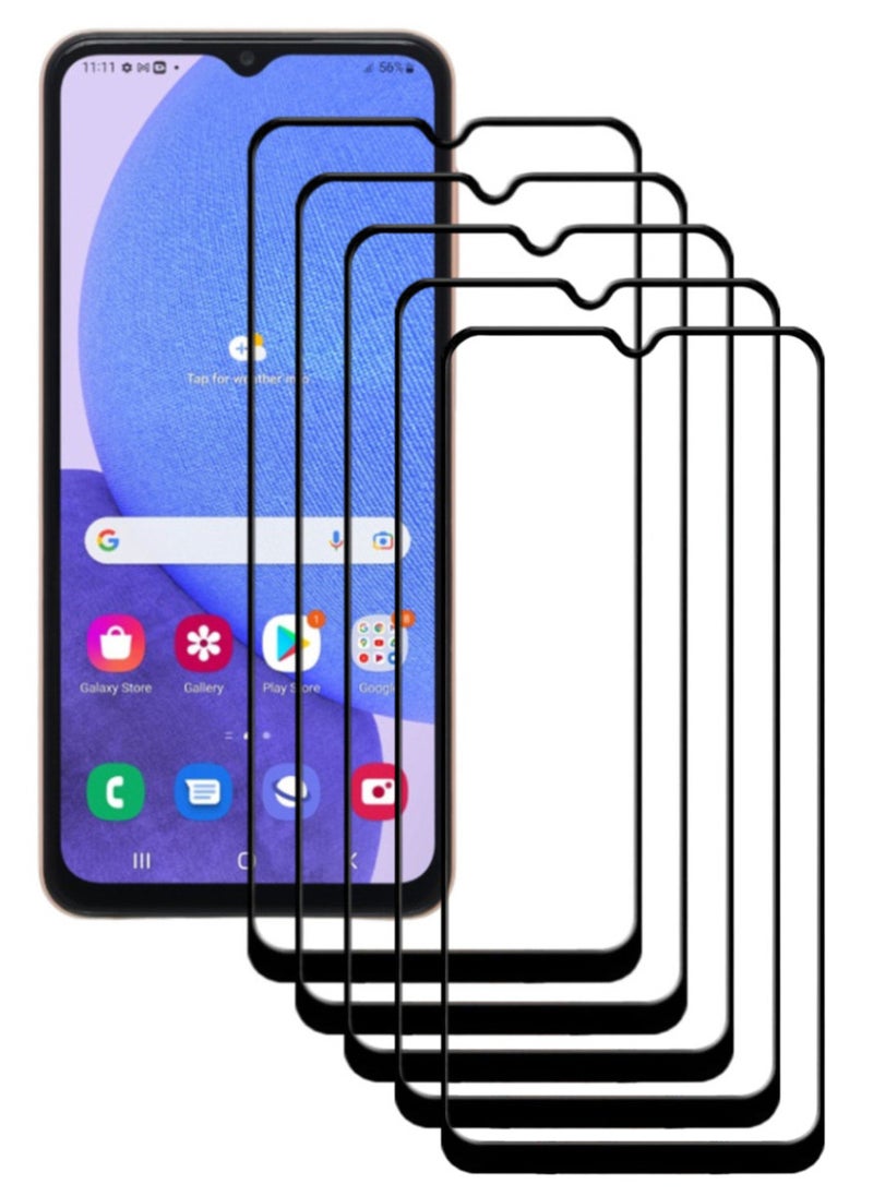 ACLIX 5 Pieces Antistatic ESD Dustproof Premium Quality High Definition Tempered Glass Screen Protector Designed For Samsung Galaxy A23 - Image 1