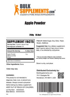 BULKSUPPLEMENTS.COM Apple Powder Fiber Powder Smoothie Powder Soluble Fiber Supplements Fruit Powder High Fiber Supplement Powder Flavoring Powder (250 Grams 8.8 Oz)  - Image 3