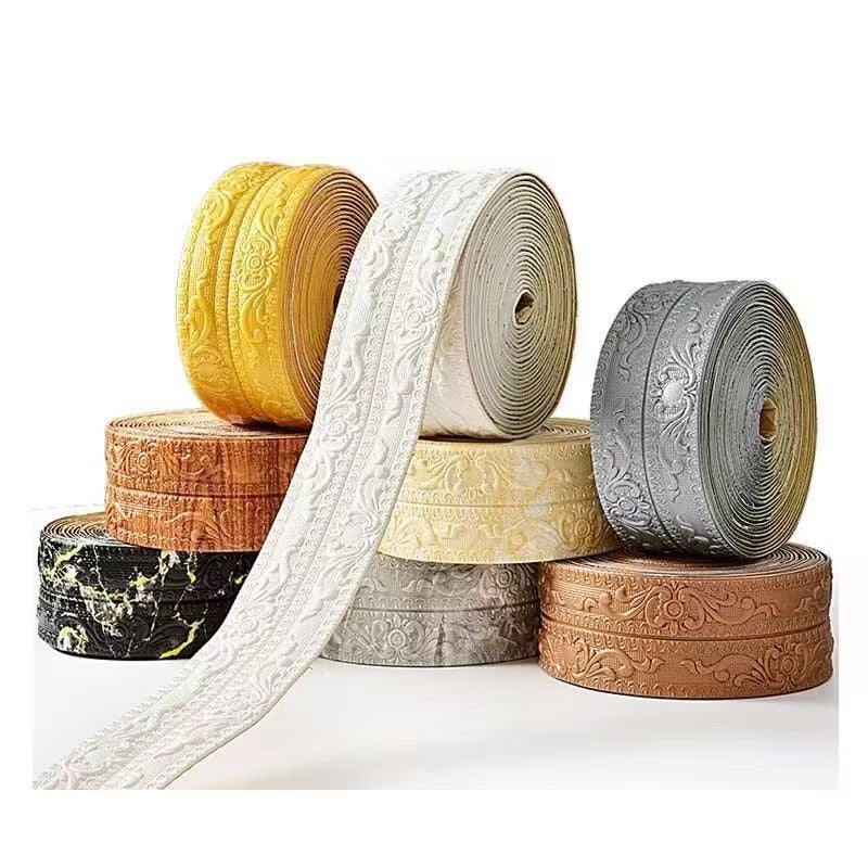 3D Three-Dimensional Self-Adhesive Ultra-Long 10-Meter Waist Line Skirting Line Ceiling Top Line Yin Corner Line Frame Foam Edge Strip Background - Image 3
