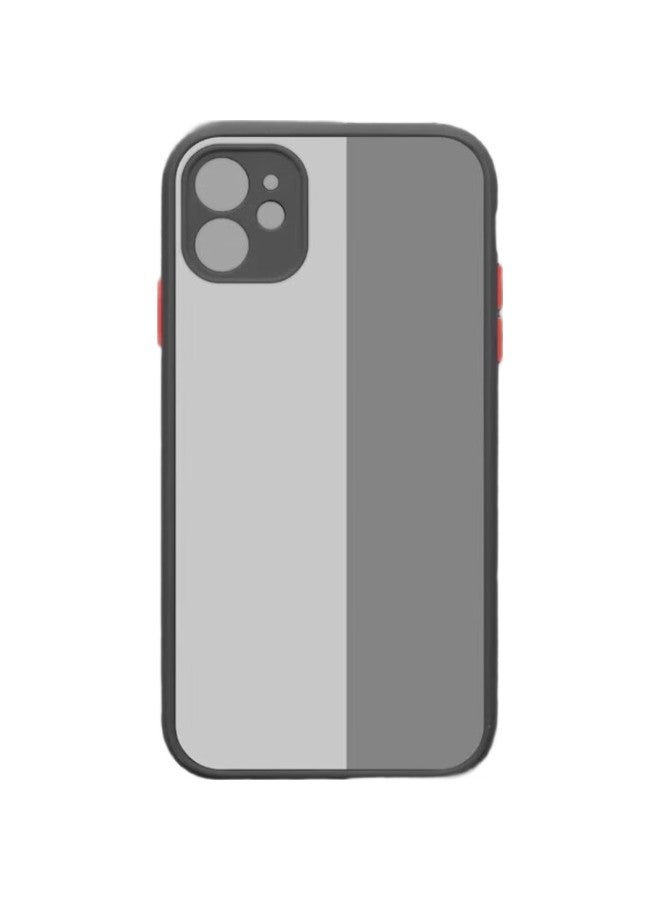 Maikuqi Iphone 11 Case, Iphone 11 Protective Cover, Full Lens Protection Anti-Drop Case, Contrasting Color Transparent Frosted Soft Edge Hard Shell For Men And Women, Elegant Black - Image 1
