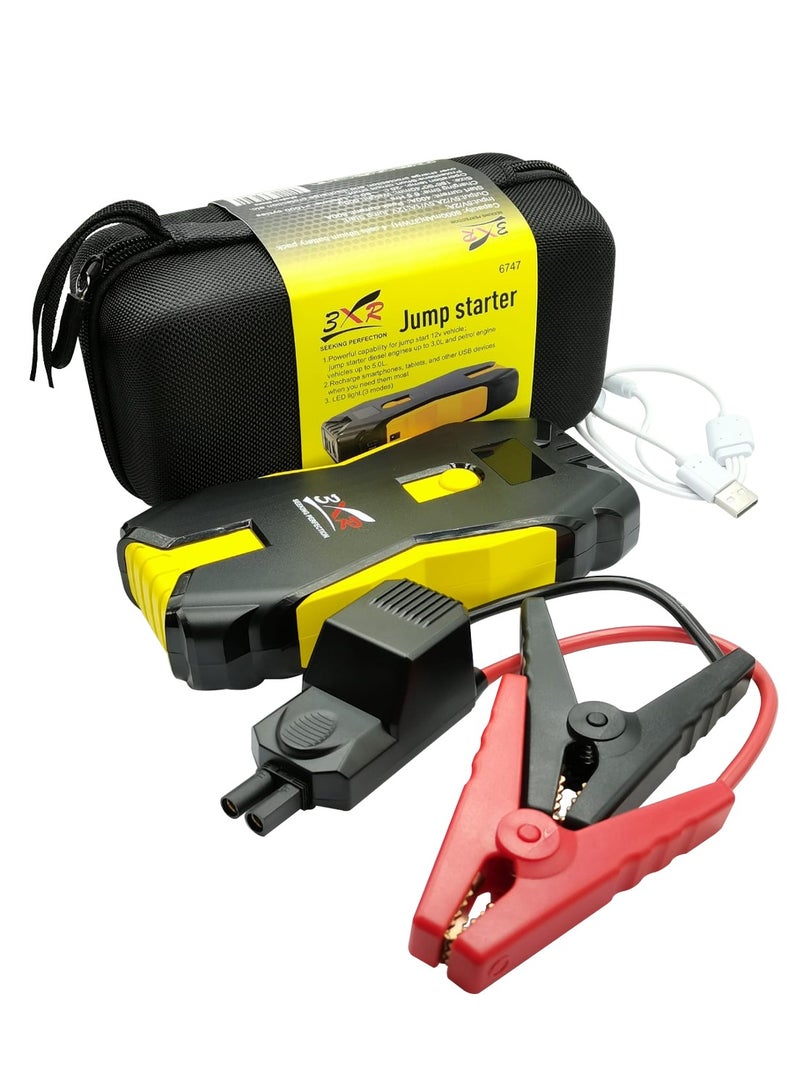 3 اكس ار بطارية شحن USB مزدوجة بقدرة 8000 مللي أمبير في الساعة لشاحن السيارة لمحرك بنزين يصل إلى 5.0 لتر ومحرك ديزل 3.0 لتر - Image 1