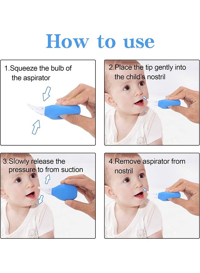 Quantum 3 PCS Newborn Baby Nose Sucker, Washable and Reusable Nasal Aspirator, Infant Nose Sucker for Effective Mucus Removal - Image 5