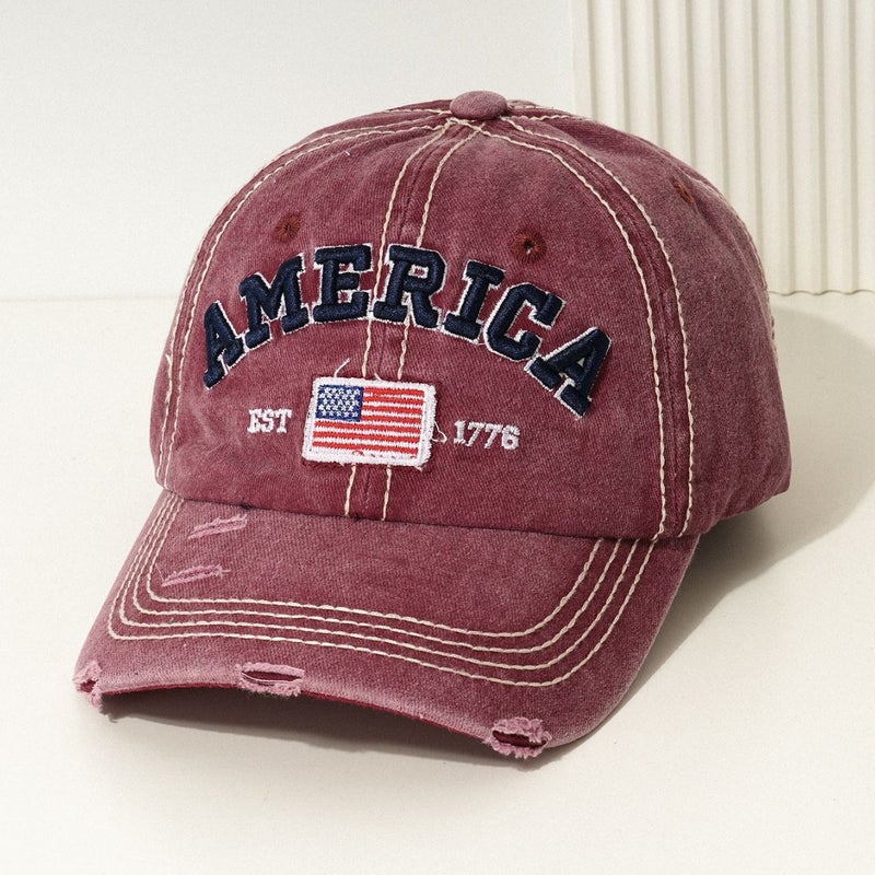 Men'S And Women'S Baseball Cap Fashion America American Flag 1776 Cap Retro Sunshade Leisure - Image 5