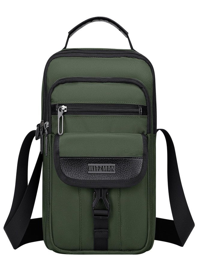 WITZMAN Crossbody Bags for Men Travel Shoulder Bag Lightweight Man Purse Small Casual Messenger Bag for Work Travelingï¼ˆB699 Army Greenï¼‰ - Image 1
