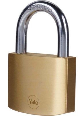 Yale Brass Padlock 50 mm Two Way Silver - White 1 Piece  - Image 3