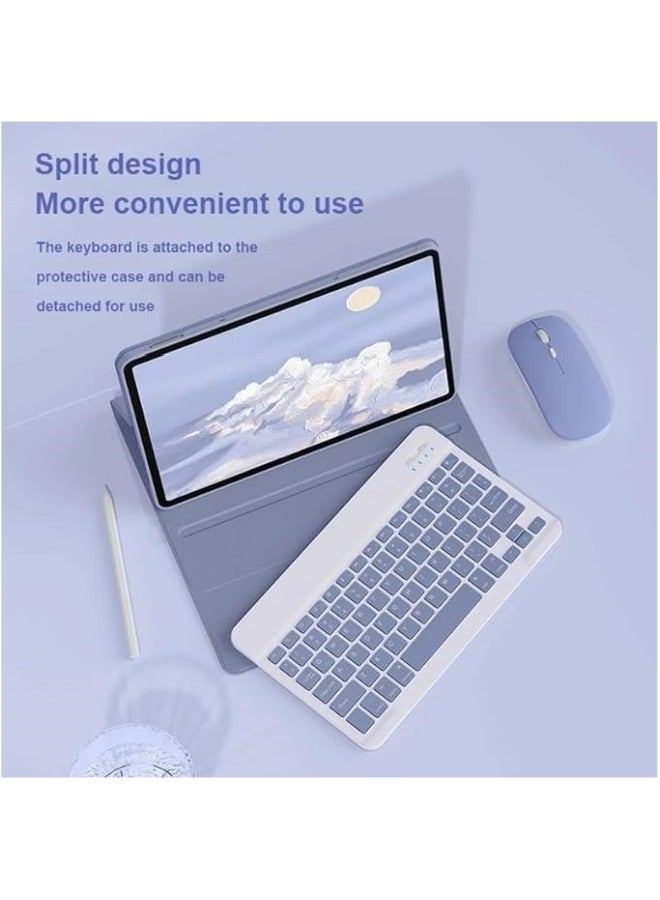 Backlit Keyboard Case Compatible with Lenovo Xiaoxin Pad 2024 Case 11Inch, Detachable Wireless Keyboard Slim Leather Smart Cover with Mouse - Image 4