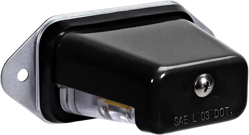ONLINE LED STORE LED Trailer License Plate Lights with Bracket - SAE/DOT Certified, Waterproof, Heavy Duty for Trailers, RVs, Trucks & Boats - Black - Image 1