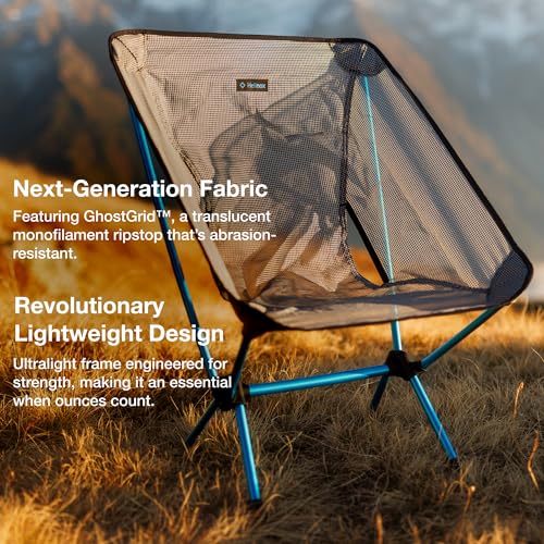 Helinox Chair Zero LT 112 lbs Lightweight Camping Chair Durable Ripstop Compact Size Portable and Packable Seat Strong and Ultralight Frame Backpacking Travel Essential Cyan - Image 3