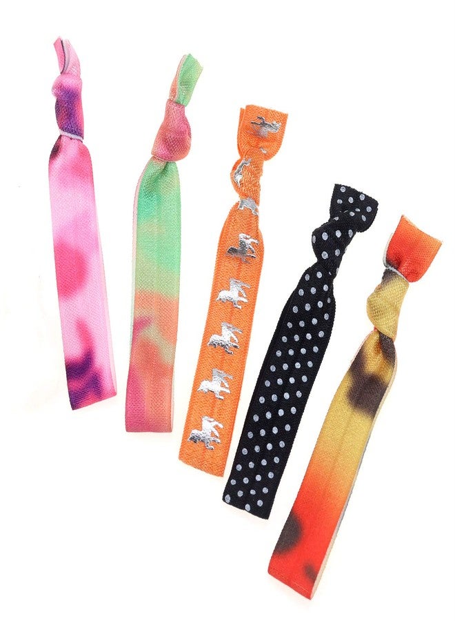 manipepe 120 Printed Hair Ties No Crease Ribbon Elastics Ties Women Yoga Knotted Ponytail Holder - Image 3