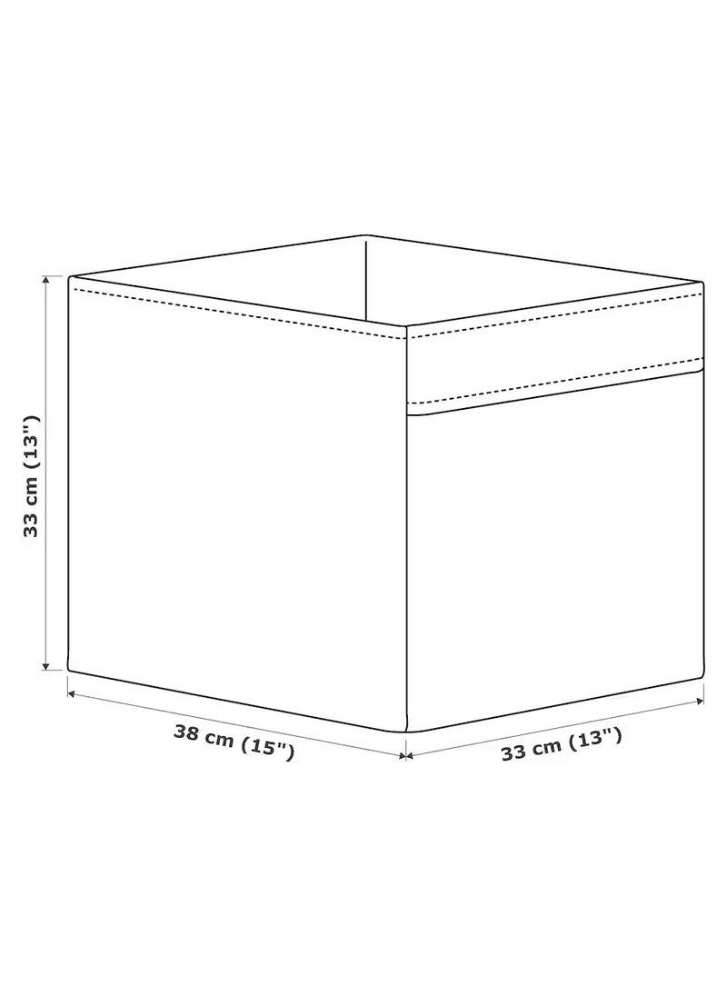 Fabric Storage Box, Closet Storage Organizers for Clothes, Storage Bins, Large Storage Boxes for Organizing Wardrobe Bookshelf, Organizer Box, Beige-Doted 33x38x33 cm