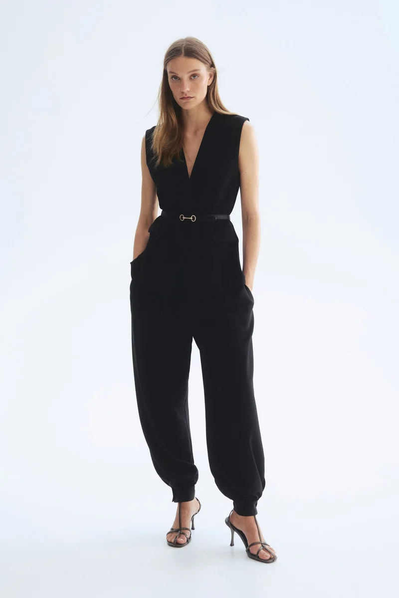 اتش اند ام جاكيت بحزام خصر