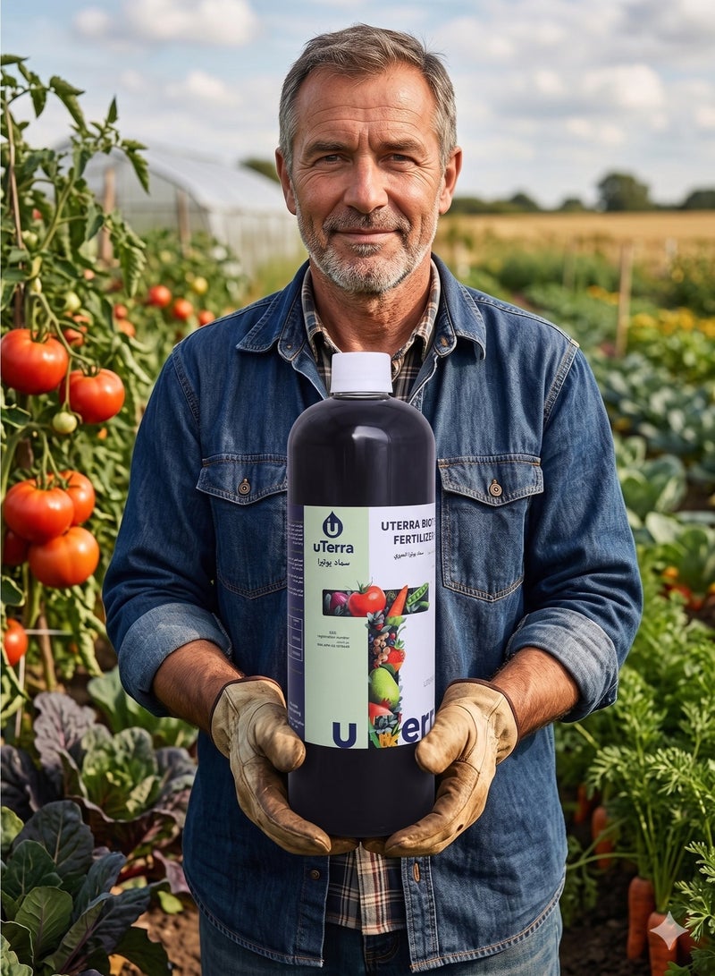 uTerra Biotic Fertilizer – Organic Liquid Soil Booster for All Plants | 1 Litre | Best Value for Home Gardens | Chemical-Free | UAE - Image 2