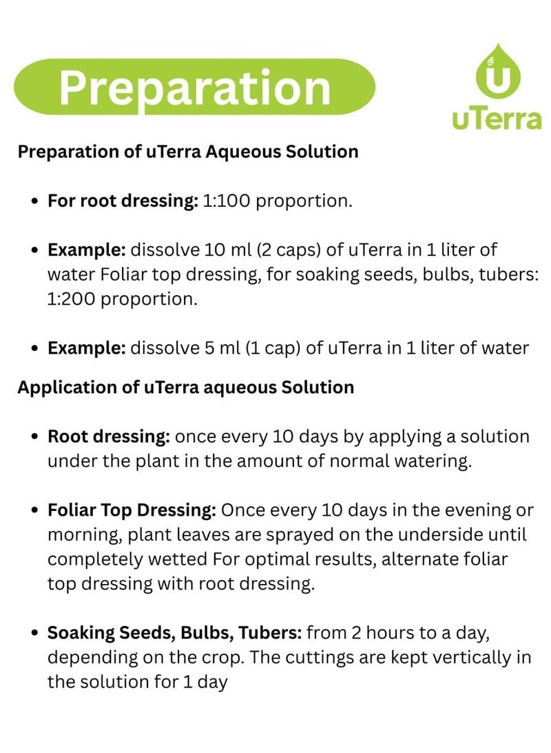 uTerra Biotic Fertilizer – Organic Liquid Soil Booster for All Plants | 1 Litre | Best Value for Home Gardens | Chemical-Free | UAE - Image 3