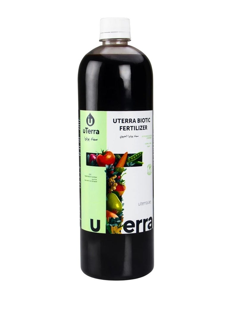 uTerra Biotic Fertilizer – Organic Liquid Soil Booster for All Plants | 1 Litre | Best Value for Home Gardens | Chemical-Free | UAE - Image 1