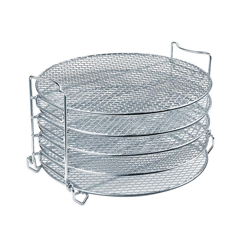 BRENSTEN Dehydrator Rack For Ninja Foodi Accesories Pressure Cooker and Air Fryer 65 Quart  8 Quart  Stainless Steel Cooker Rack With Five Stackable Layers 