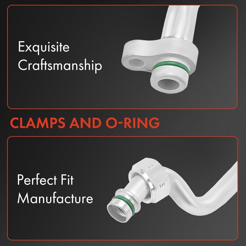 A-Premium A/C Suction Hose Assembly for Nissan Altima 1998-2001 - Image 3