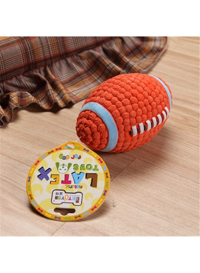 PETLICIOUS & MORE EETOYS Dog Latex Squeaky Rugby Toy Dogs & Puppies (Medium) - Image 4