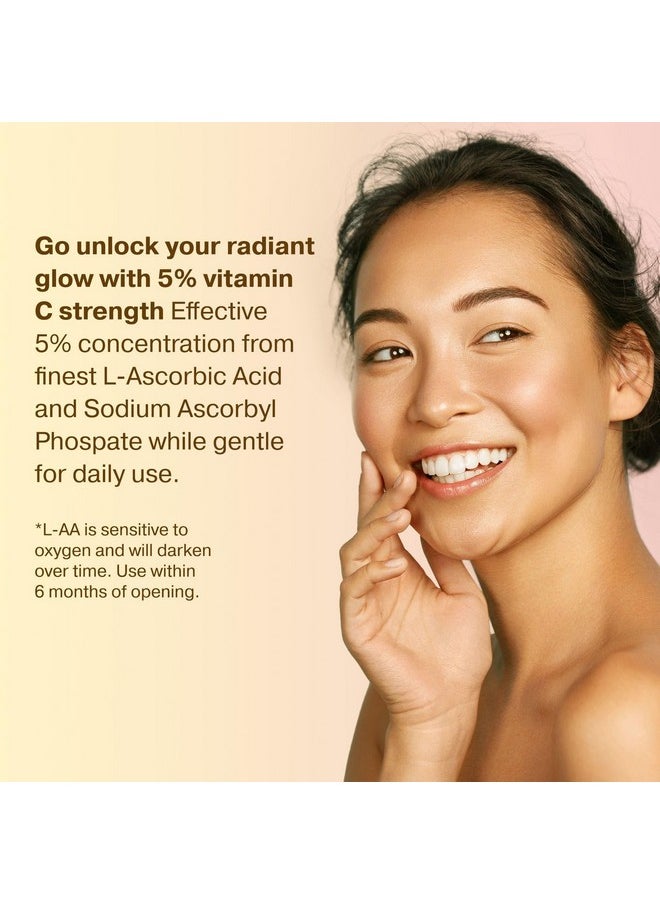 Go Radiance Double Size (2Oz) Super Vitamin C Serum For Face W/Niacinamide Serum 5% Vitamin C Face Serum W/Hyaluronic Acid & Resveratrol Antiaging Brightening Serums For Skin Care Facial Serum Vitamina C E  - Image 3