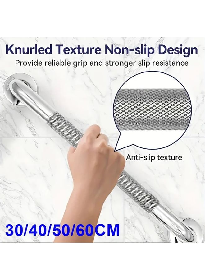 40cm Non Slip Knurled Handrail For Bathroom Toilet Barrier Free Design Elderly Disabled - Image 1