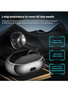 Monster AC600 Air Conduction Headset Wireless bluetooth Earphone Rotary Planet Ring Design HiFi Panoramic Stereo AI Call Noise Cancelling 21H Playback Open-ear Earclips Headphones  - Image 3