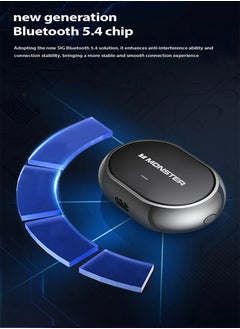 Monster AC600 Air Conduction Headset Wireless bluetooth Earphone Rotary Planet Ring Design HiFi Panoramic Stereo AI Call Noise Cancelling 21H Playback Open-ear Earclips Headphones  - Image 4